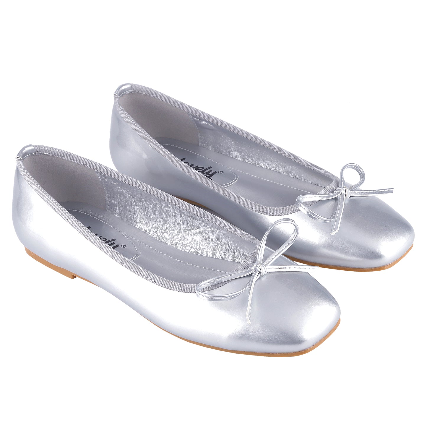 Mary Jane Flat Shoes for Women Non-Slip Ballet Flats with Bow Decoration, Comfortable Walking Shoes