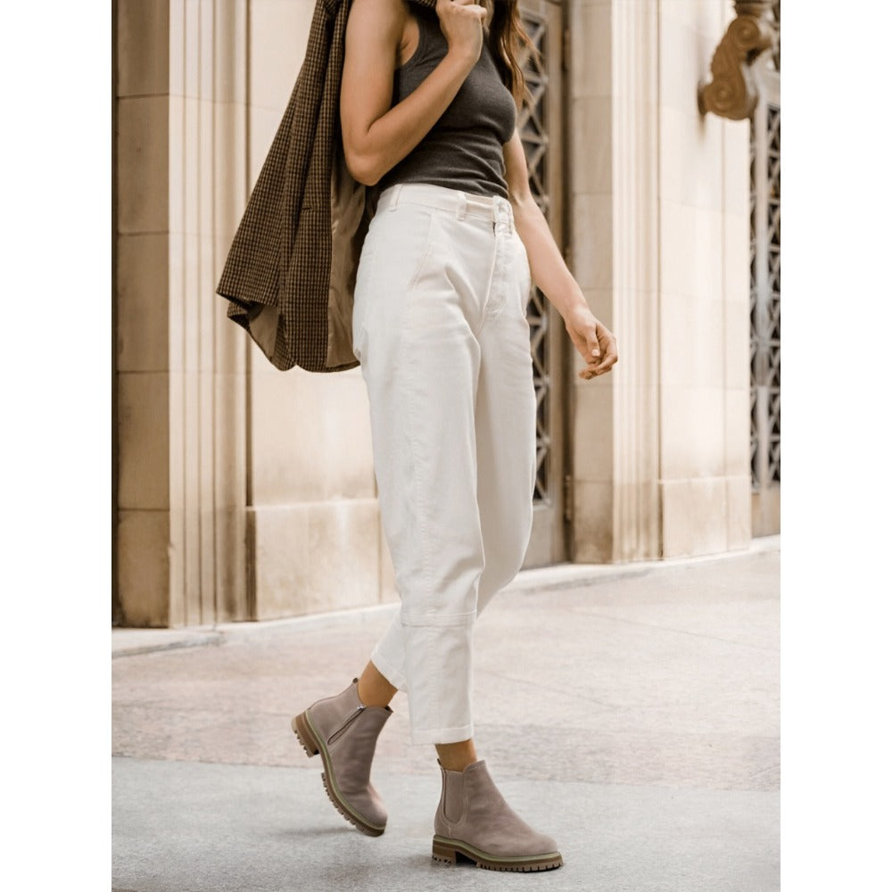 Chic Women's Western Slip-On Ankle Boots with Almond Round Toe and Low Heel