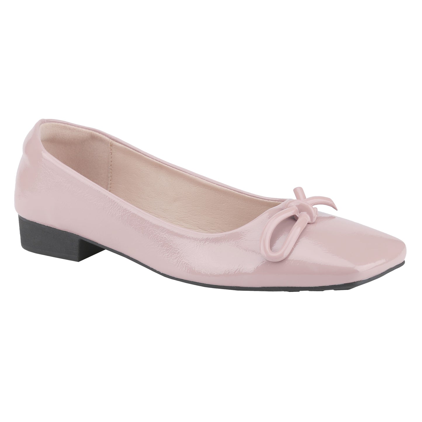 Stylish Women's Soft Leather Square Toe Slip-On Ballet Flats Comfortable Casual Shoes
