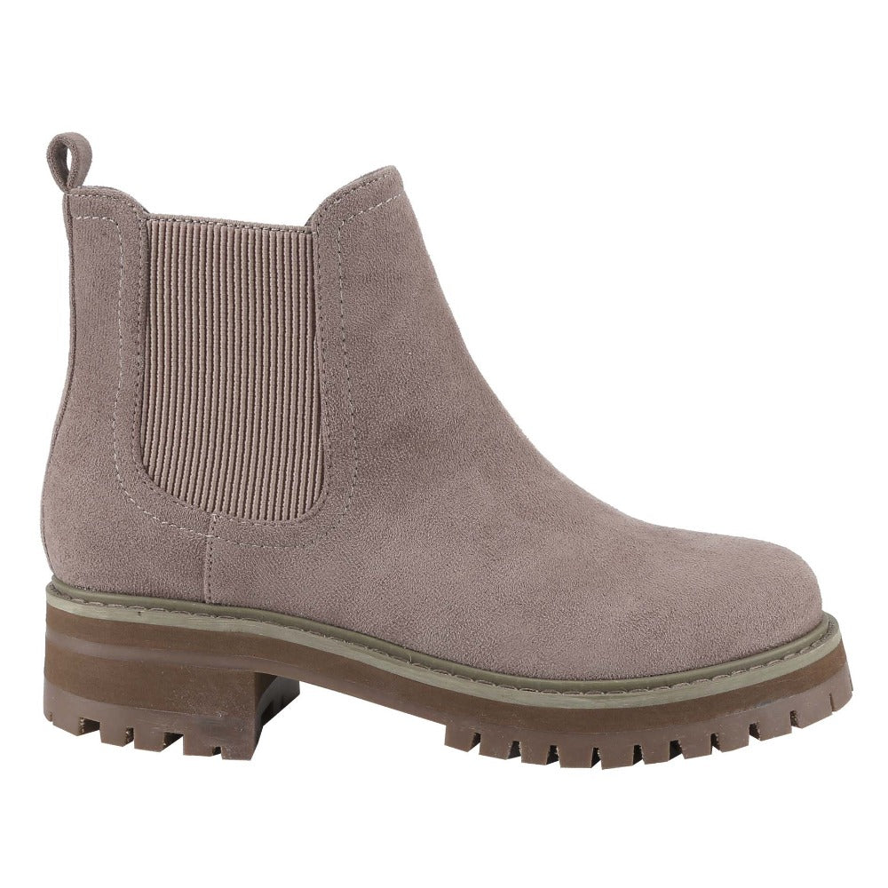 Chic Women's Western Slip-On Ankle Boots with Almond Round Toe and Low Heel