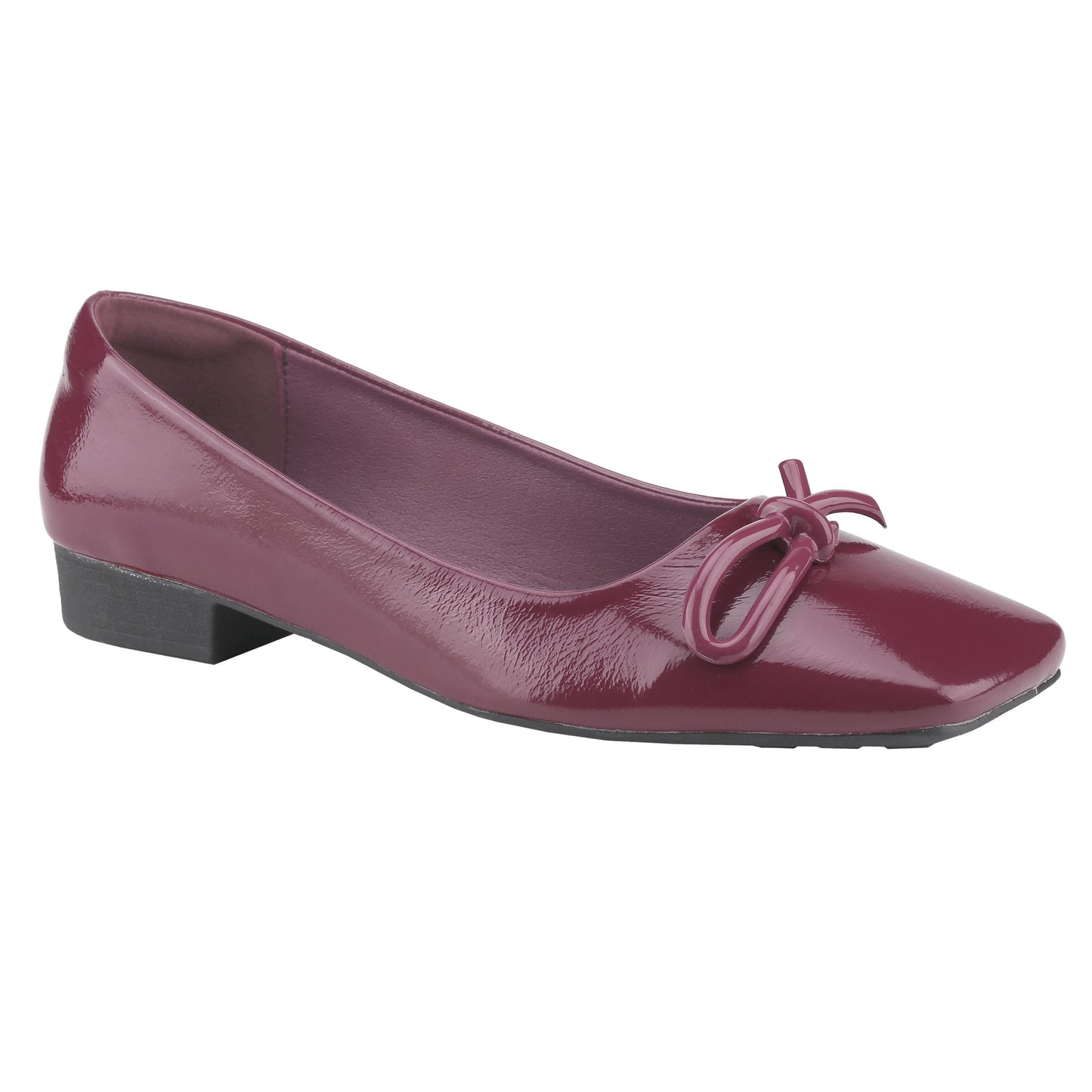 Stylish Women's Soft Leather Square Toe Slip-On Ballet Flats Comfortable Casual Shoes