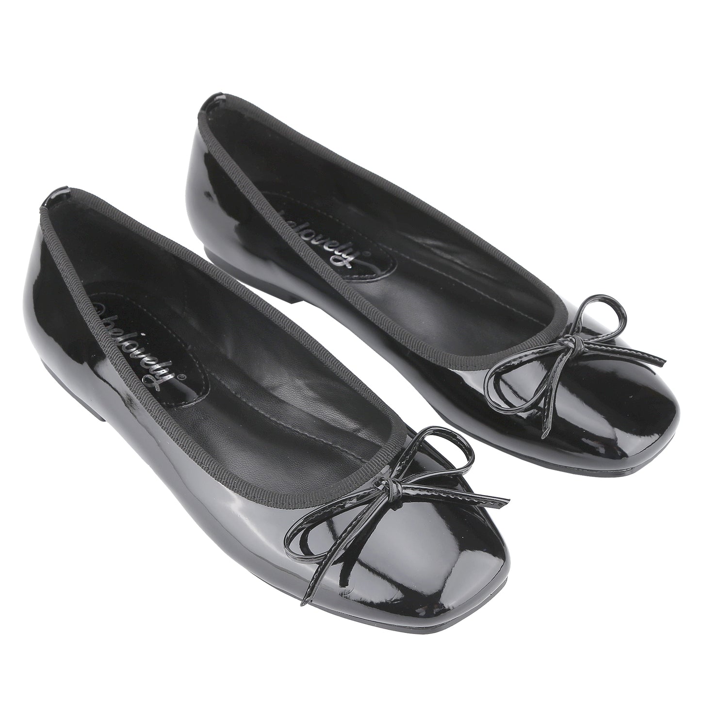 Mary Jane Flat Shoes for Women Non-Slip Ballet Flats with Bow Decoration, Comfortable Walking Shoes