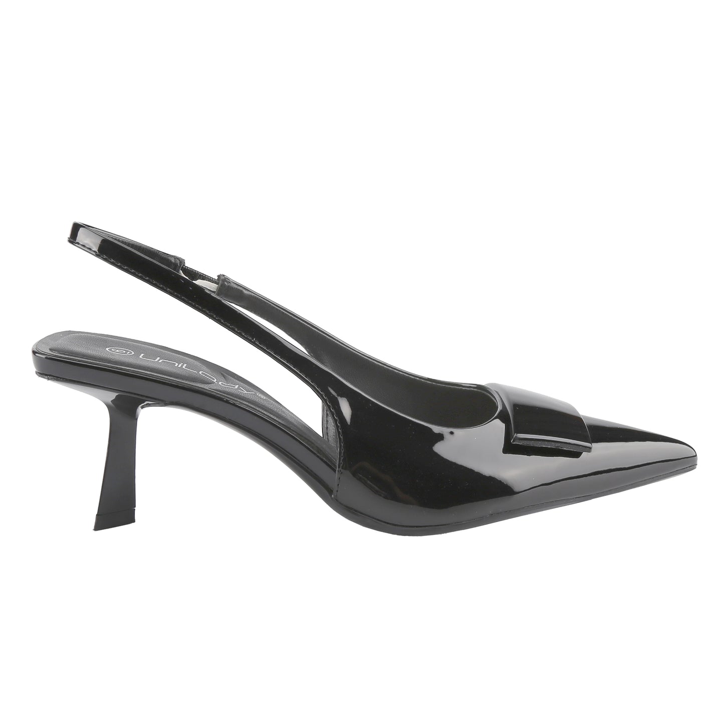 Elegant Womens Slingback Pumps with Buckle Pointed Toe Kitten Heel Low Heel Dress Shoes for Office & Party