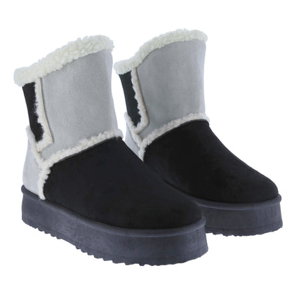 Women's Warm Winter Ankle Boots: Cozy Platform Snow Boots with Thick Soles