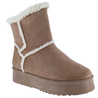 Women's Warm Winter Ankle Boots: Cozy Platform Snow Boots with Thick Soles