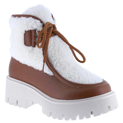 Women's autumn and winter short boots, round toe thick-soled thick-heeled boots, plush warm and comfortable ankle boots, party Christmas snow boots