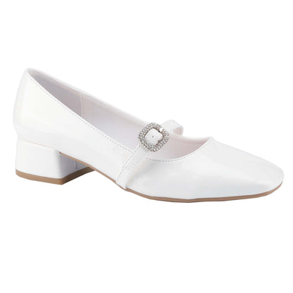 Women's square-toe heels, block heels for comfortable and soft Mary Janes, and mid-heel women's shoes for retro elegance