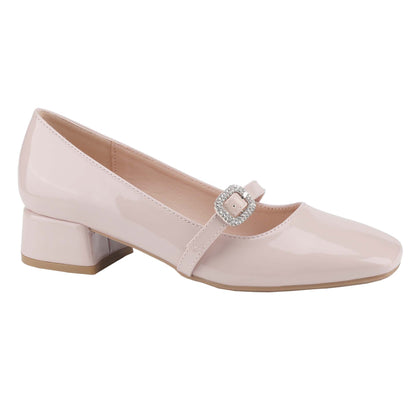 Women's square-toe heels, block heels for comfortable and soft Mary Janes, and mid-heel women's shoes for retro elegance